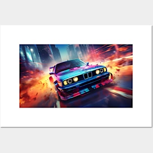 Cinematic BMW E30 Posters and Art